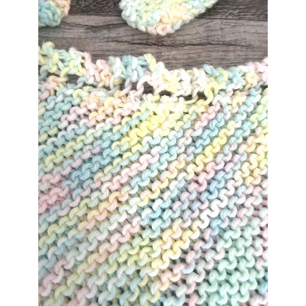Handmade Newborn Baby Blanket Set Pastel Easter Shower Gift‎ 21